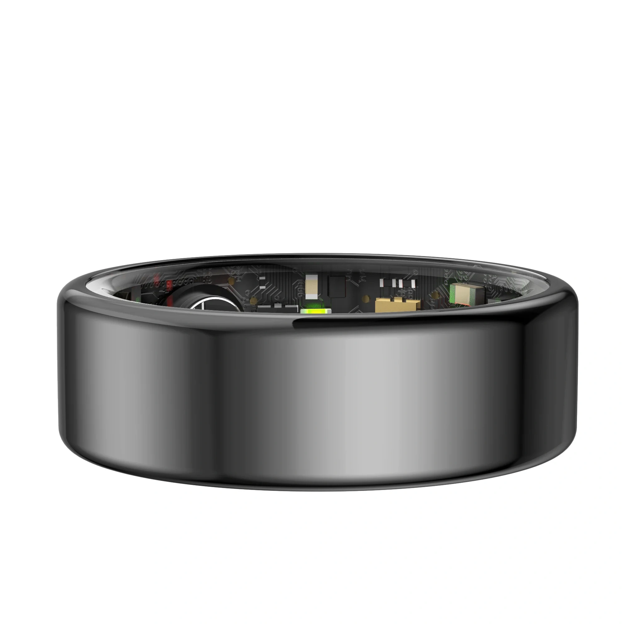 Mayissi Smart Ring with Sleep Monitoring-No-Subscription-15-Days-Battery-Standby-time-Activity-Health Management--Waterproof-iOS & Android- Tarnish-Black