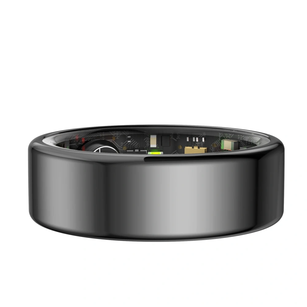 Mayissi Smart Ring with Sleep Monitoring-No-Subscription-15-Days-Battery-Standby-time-Activity-Health Management--Waterproof-iOS & Android- Tarnish-Black
