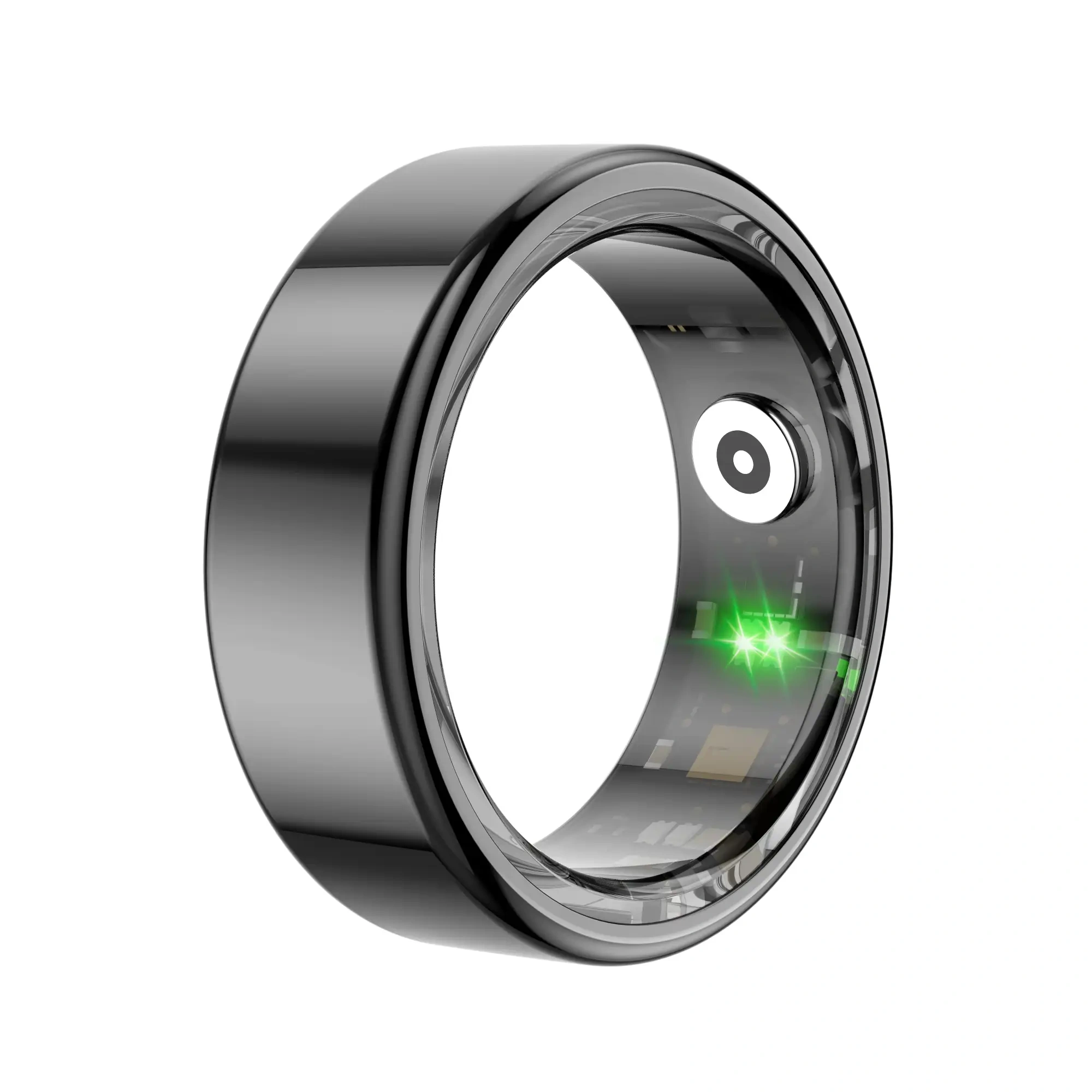 Mayissi Smart Ring with Sleep Monitoring-No-Subscription-15-Days-Battery-Standby-time-Activity-Health Management--Waterproof-iOS & Android- Tarnish-Black