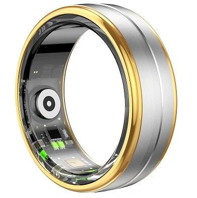 Mayissi Smart Ring -Tracks Activity, Sleep, Heart Rate, Blood Oxygen,pressure -IP68 Waterproof-No-Subscription-15 Days Battery Standby time--Health Management--iOS & Android- XZR06SILVER