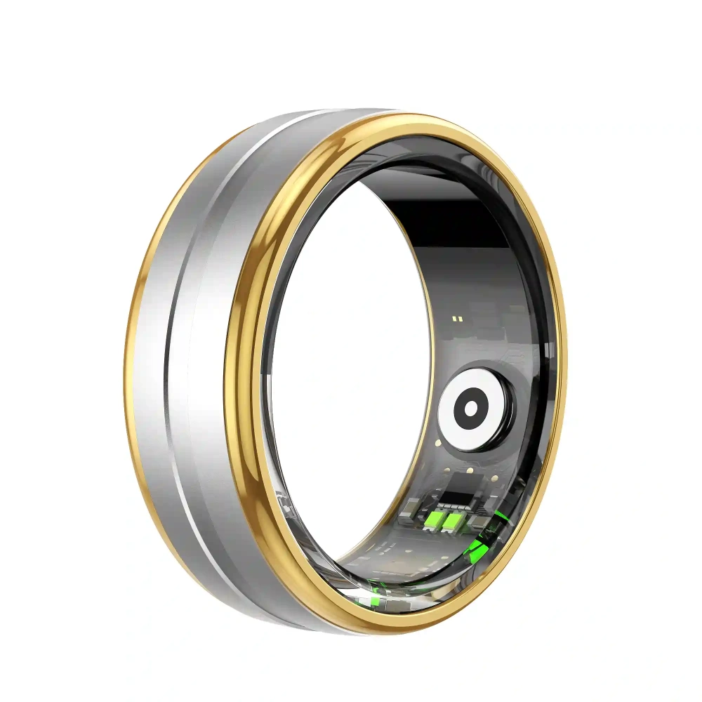 Mayissi Smart Ring -Tracks Activity, Sleep, Heart Rate, Blood Oxygen,pressure -IP68 Waterproof-No-Subscription-15 Days Battery Standby time--Health Management--iOS & Android- XZR06SILVER