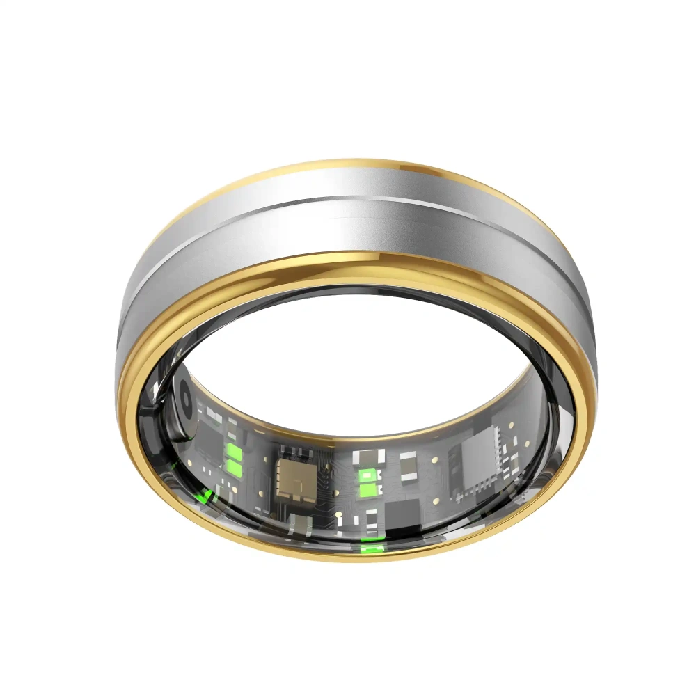 Mayissi Smart Ring -Tracks Activity, Sleep, Heart Rate, Blood Oxygen,pressure -IP68 Waterproof-No-Subscription-15 Days Battery Standby time--Health Management--iOS & Android- XZR06SILVER