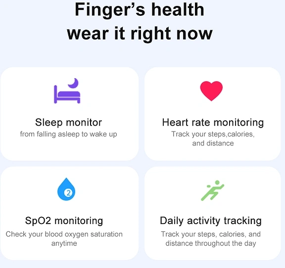 Mayissi Smart Ring -Tracks Activity, Sleep, Heart Rate, Blood Oxygen,pressure -IP68 Waterproof-No-Subscription-15 Days Battery Standby time--Health Management--iOS & Android- XZR06GOLD