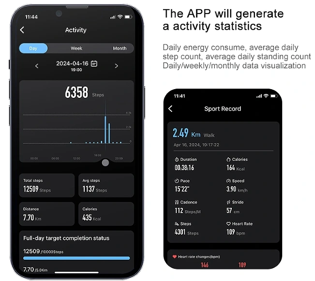 Mayissi Smart Ring -Tracks Activity, Sleep, Heart Rate, Blood Oxygen,pressure -IP68 Waterproof-No-Subscription-15 Days Battery Standby time--Health Management--iOS & Android- XZR06Tarnish-Black