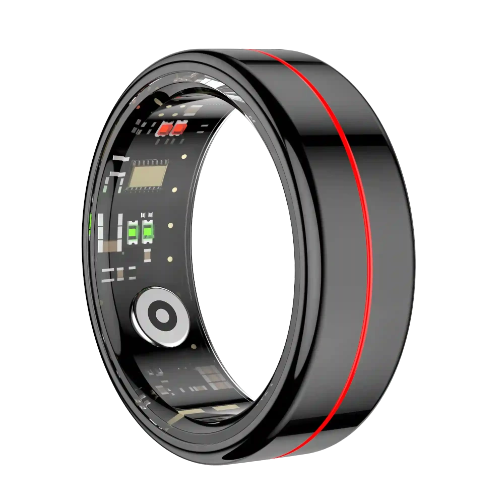 Mayissi Smart Ring-Sleep-Activity-Stress-SpO2-HR-Tracking-Gesture remote control-Waterproof- No Subscription-15-Days-Battery-Standby-time-iOS & Android-XZR04Black