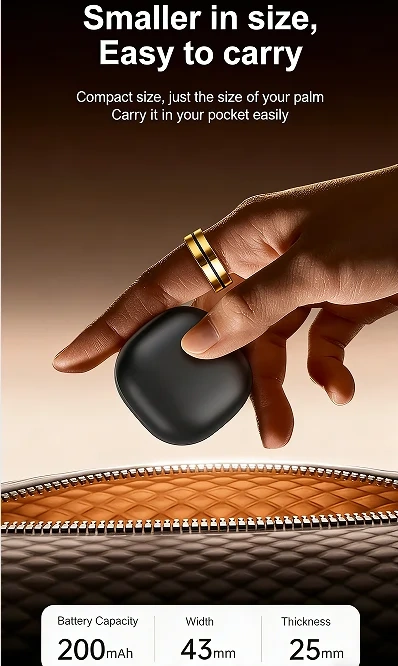 Mayissi Smart Ring-Sleep-Activity-Stress-SpO2-HR-Tracking-Gesture remote control-Waterproof- No Subscription-15-Days-Battery-Standby-time-iOS & Android-XZR04Gold