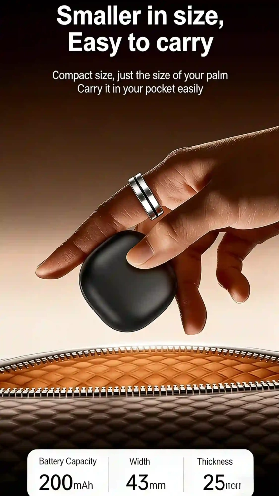 Mayissi Smart Ring-Sleep-Activity-Stress-SpO2-HR-Tracking-Gesture remote control-Waterproof- No Subscription-15-Days-Battery-Standby-time-iOS & Android-XZR04Silver