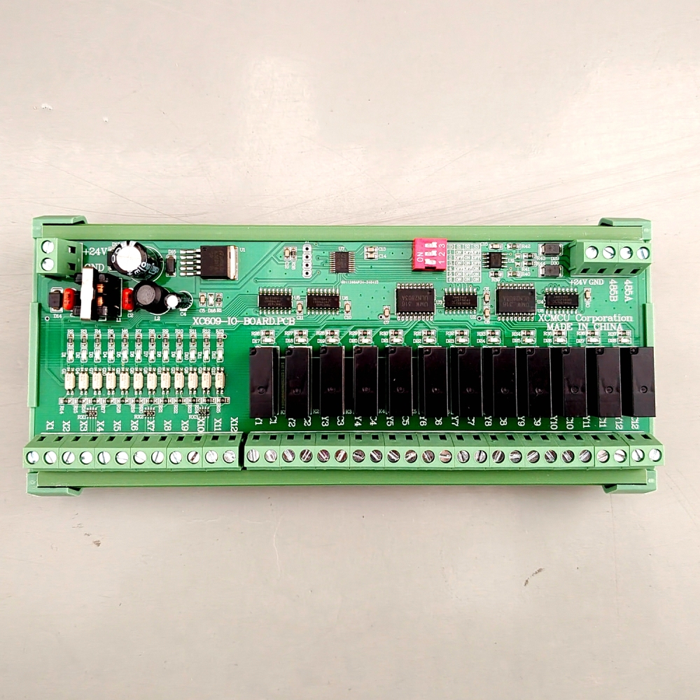 XCMCU CNC Control System IO Expansion Board 12 Input 12 Output For XC609M XC709M XC809M XC609D XC709D XC809D XC609T RS485