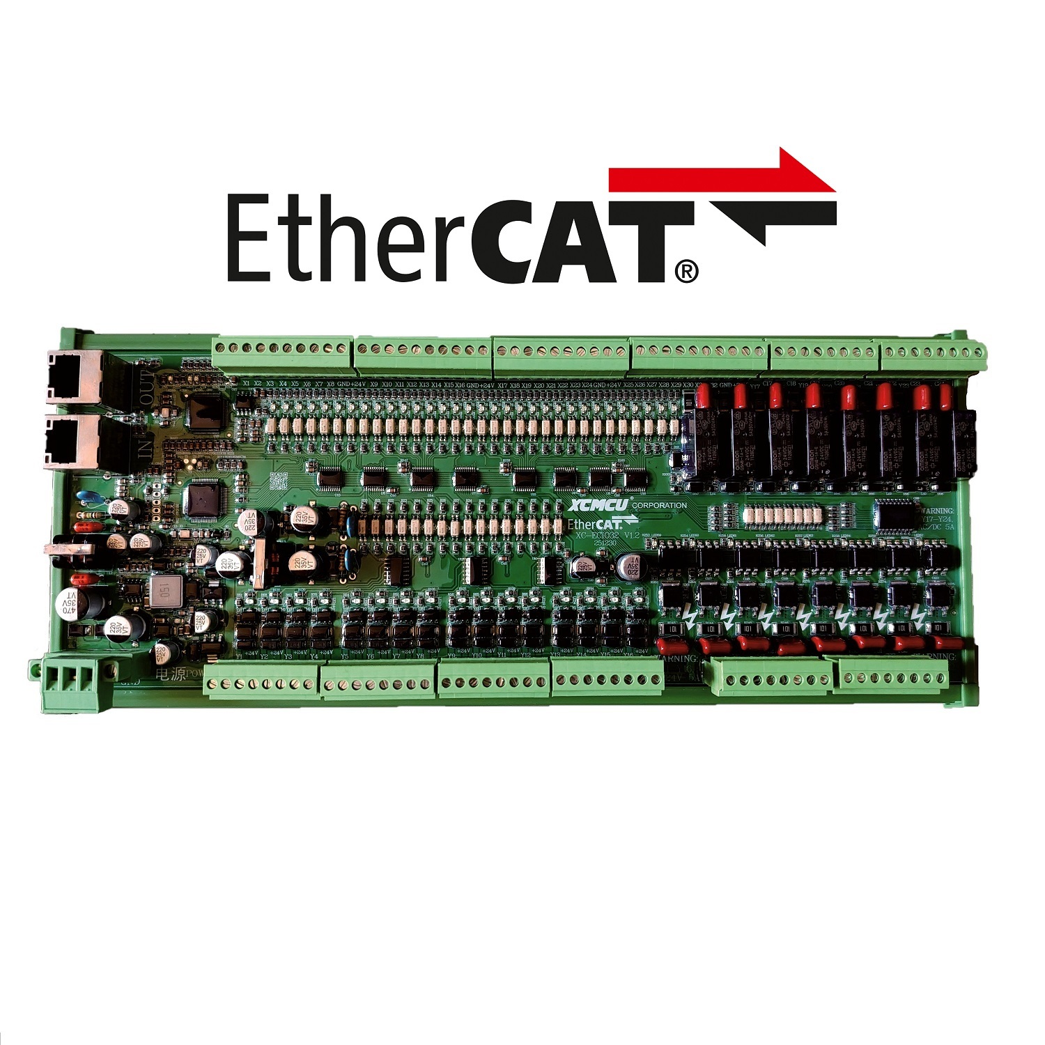 EtherCAT bus remote I/O module