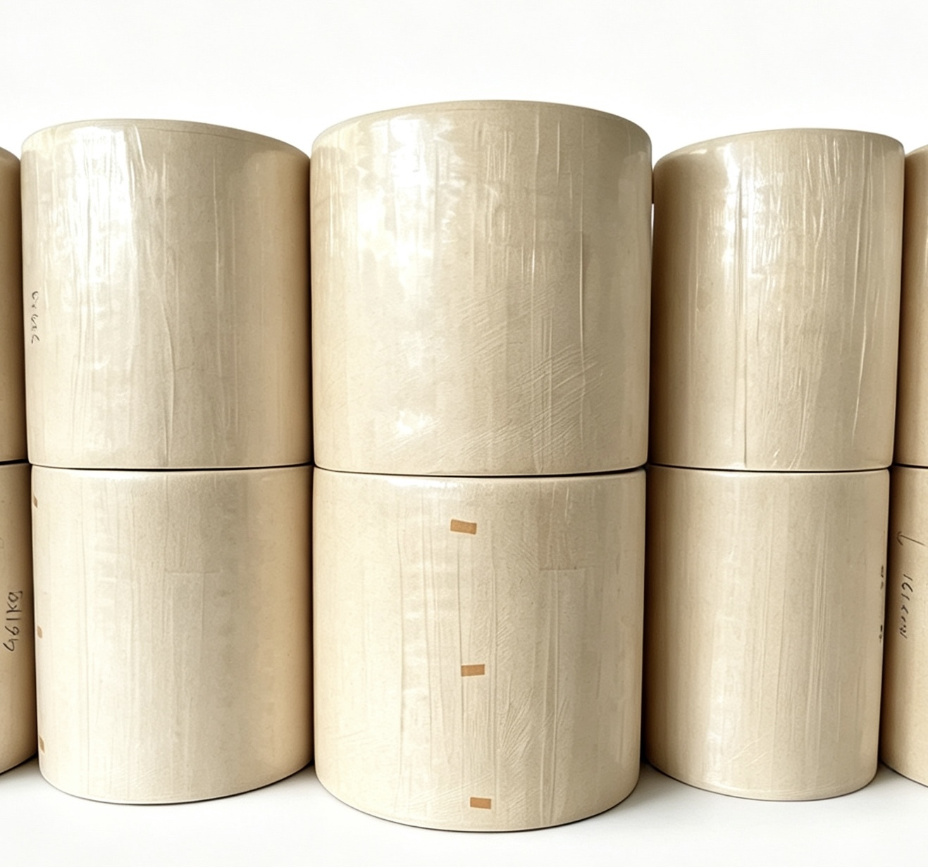 1400mm Eco Natural Bamboo Pulp Tissue Base Paper Raw Material with Original Khaki Tone, High Bulkiness and Soft Touch, Ideal Raw Material for Green Eco Tissue Brands to Upgrade Product Competitiveness in Global Markets