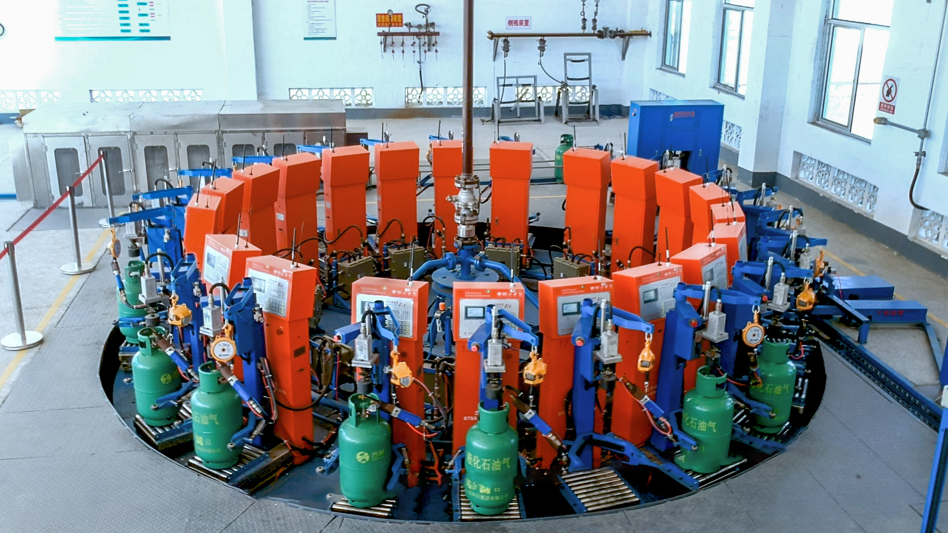Automatic Rotary LPG Cylinder Filling Machine /  Automatic LPG Cylinder Carousel Filling Machine