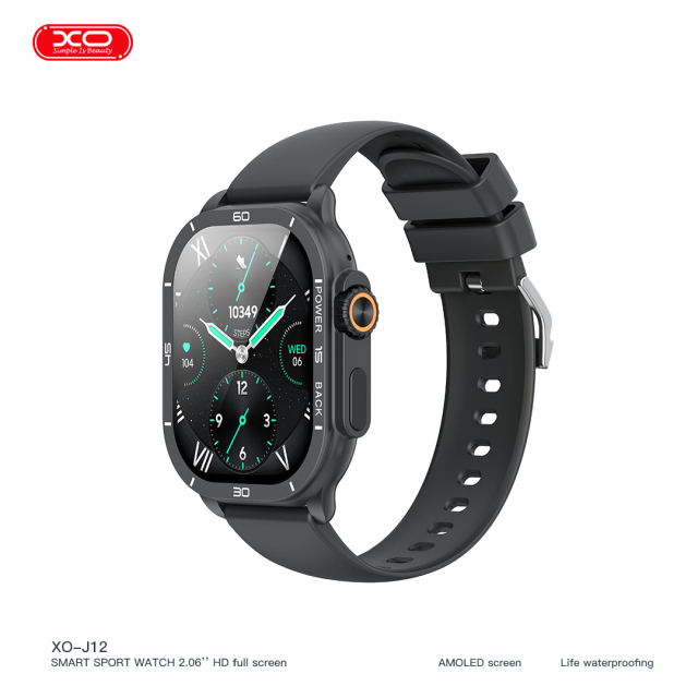J12 AMOLED Screen Smart Watch