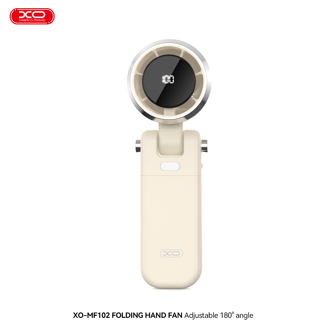 MF102 Handheld/Folding Desktop/Neck Digital Fan 4000mAh
