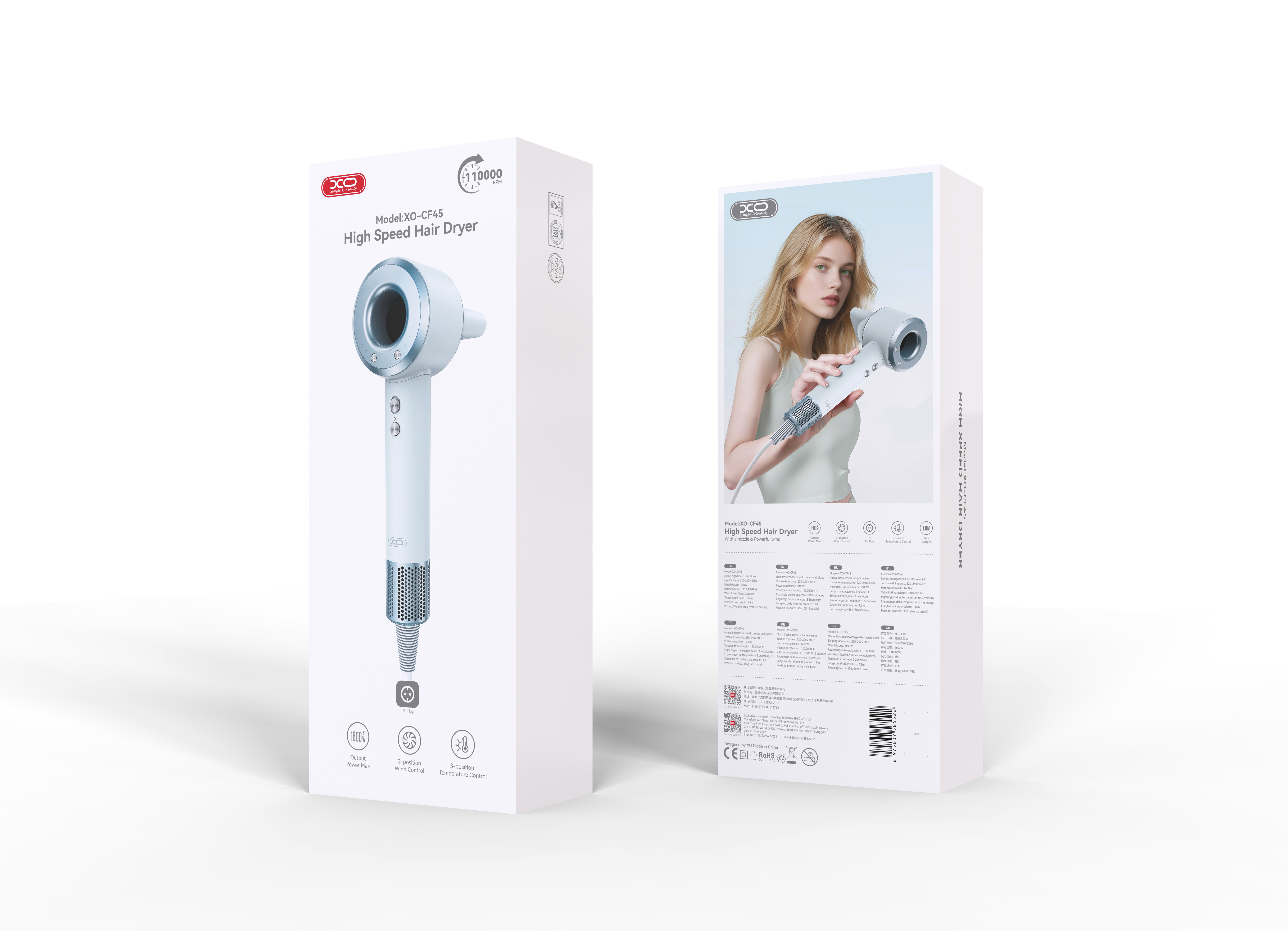 CF45 (EU) Smart High Speed Hair Dryer