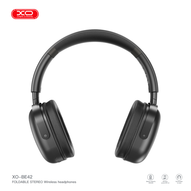 BE42 Scarlet Metal Stand Folding Headband Bluetooth Headset