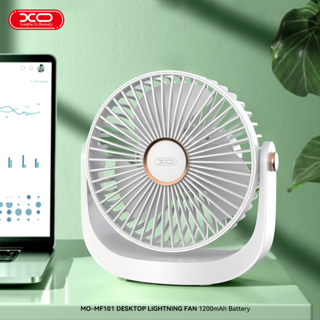 MF101 Desktop Lighting Fan Adjustable 180 degrees 1200mAh