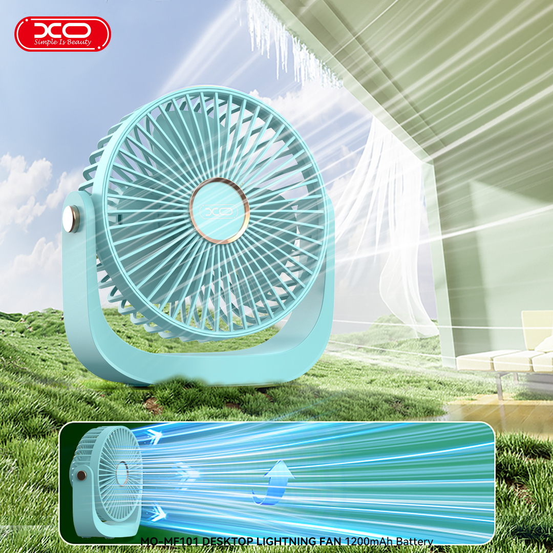 MF101 Desktop Lighting Fan Adjustable 180 degrees 1200mAh