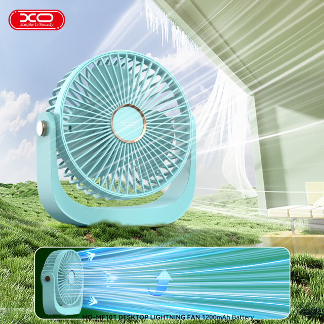 MF101 Desktop Lighting Fan Adjustable 180 degrees 1200mAh
