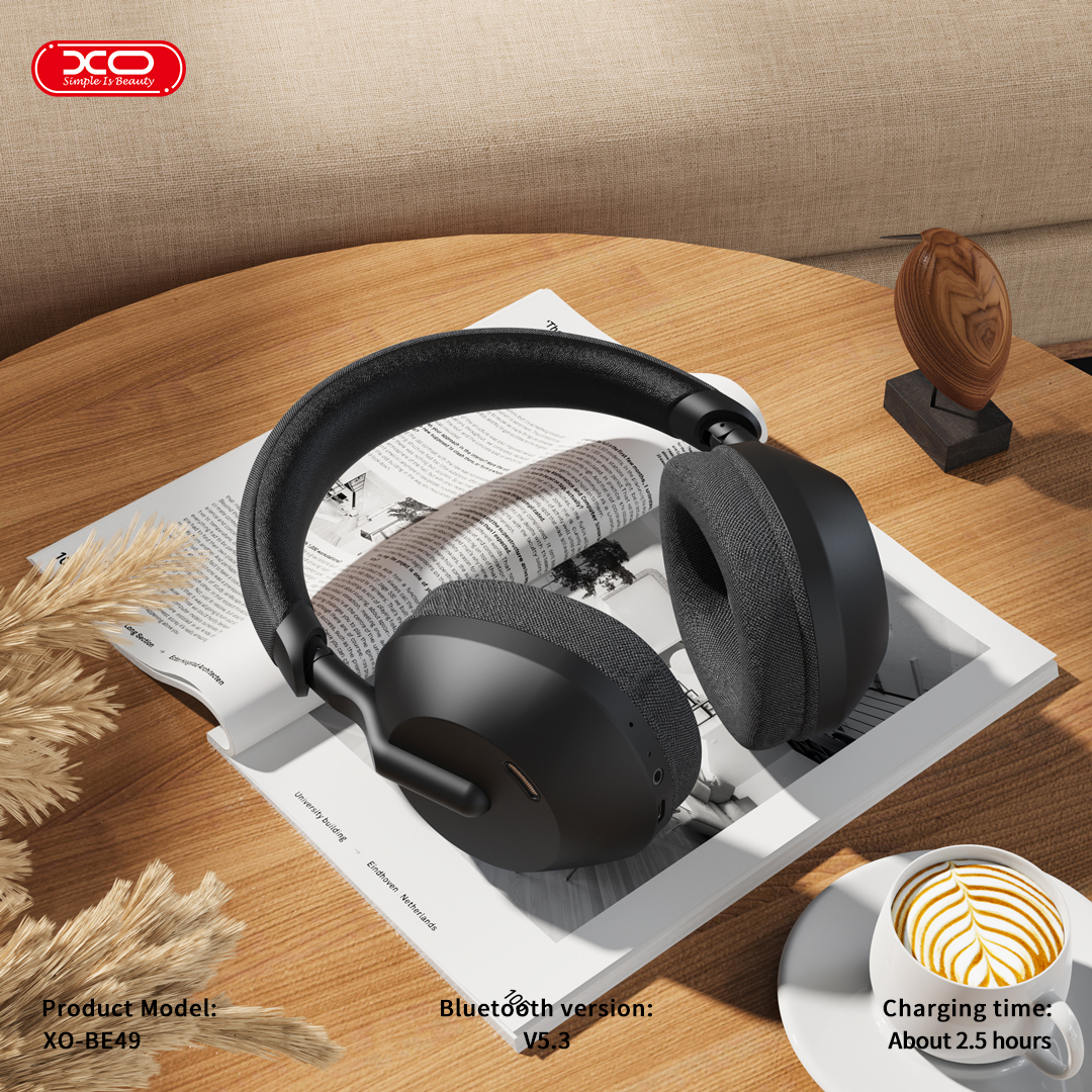 BE49 Qiyue ANC Noise Canceling Folding Headband Bluetooth Headset