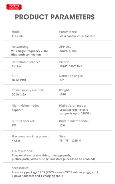 CR07(EU)Supreme 400W Pixel Dual wifi Camera