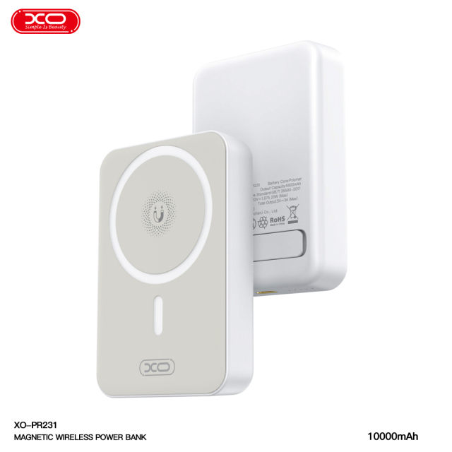 PR231 magnetic 15W wireless power bank