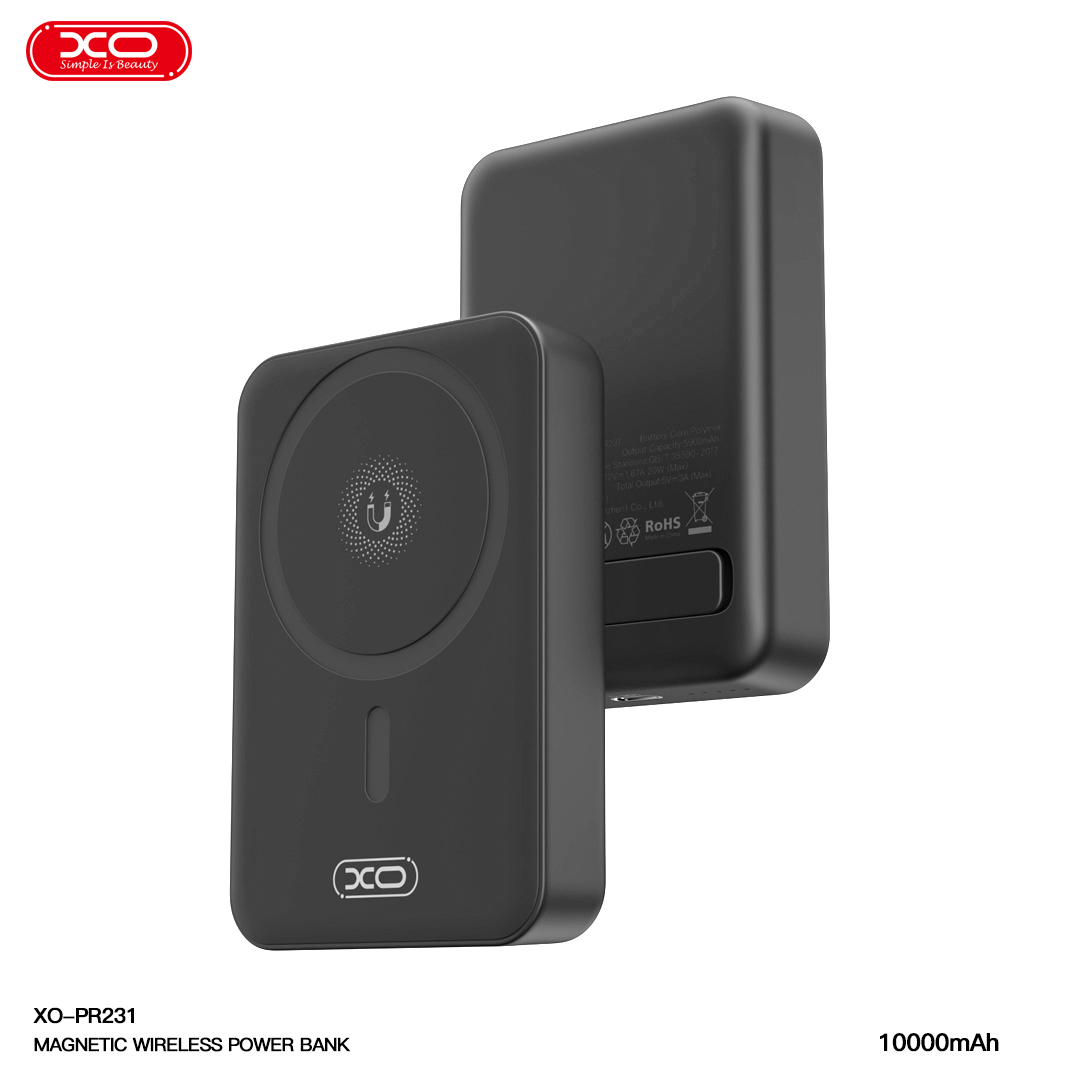 PR231 magnetic 15W wireless power bank