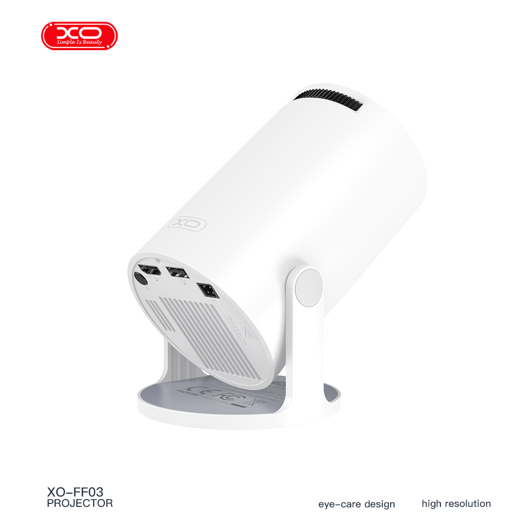 FF03 EU Android 720P Mini Projector with Stand (2.4+5G WIFI)