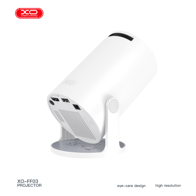 FF03 EU Android 720P Mini Projector with Stand (2.4+5G WIFI)