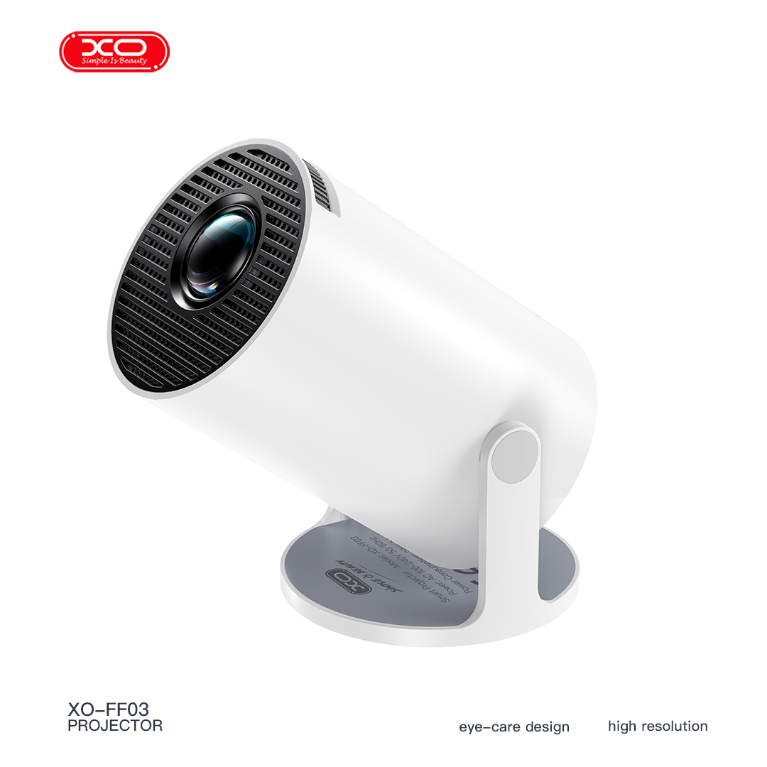 FF03 EU Android 720P Mini Projector with Stand (2.4+5G WIFI)