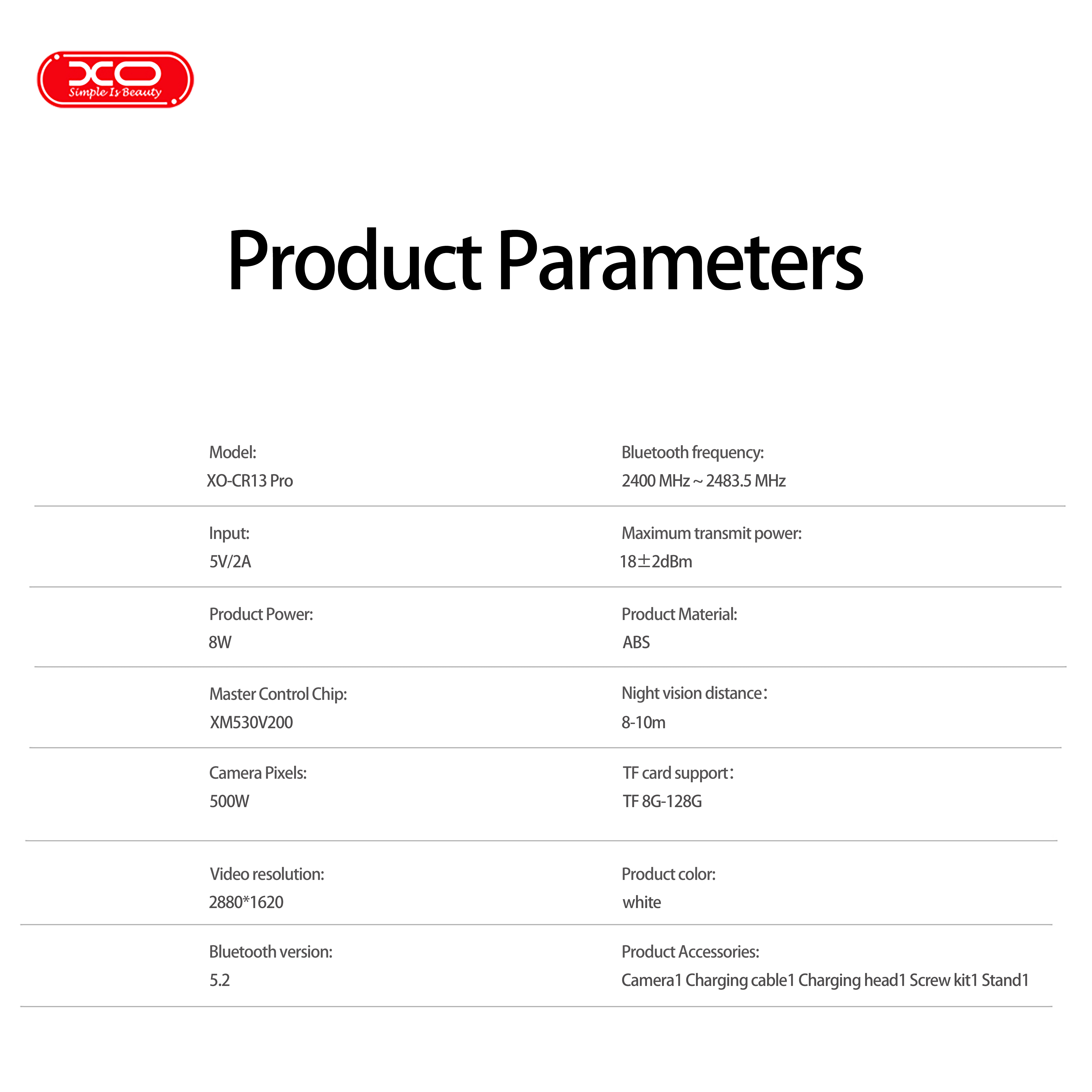 CR13 Pro Premium EU Smart 500W Pixel Camera