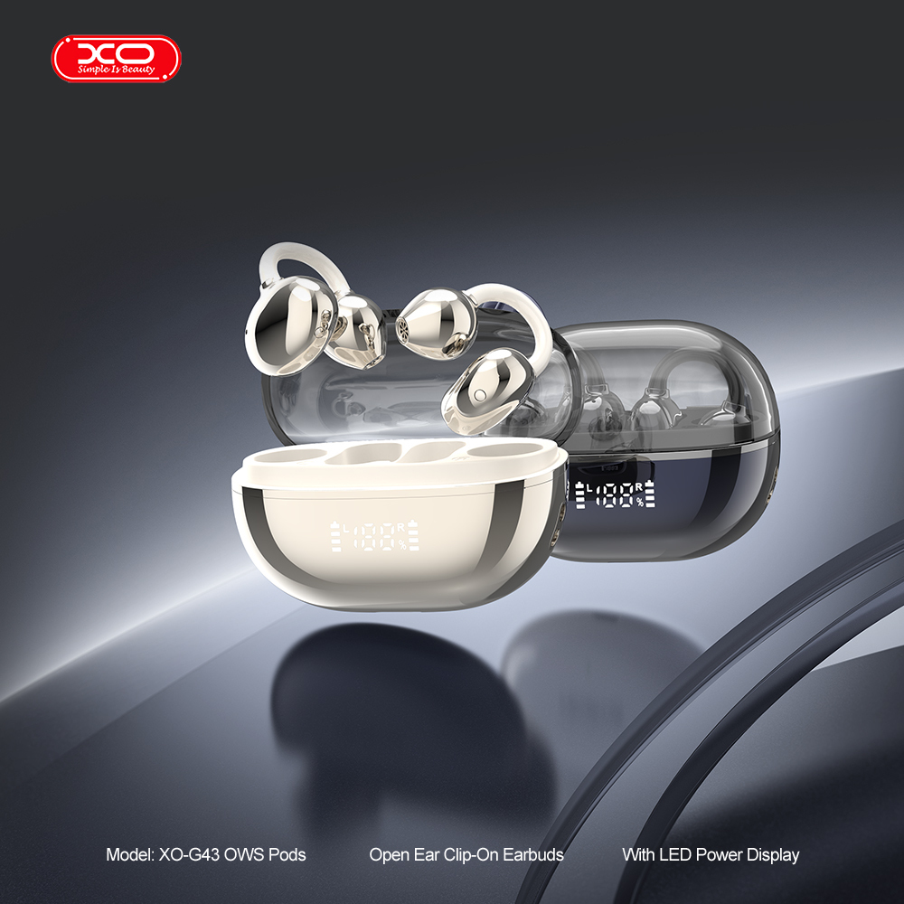 G43 Transparent Electroplated OWS Earbuds