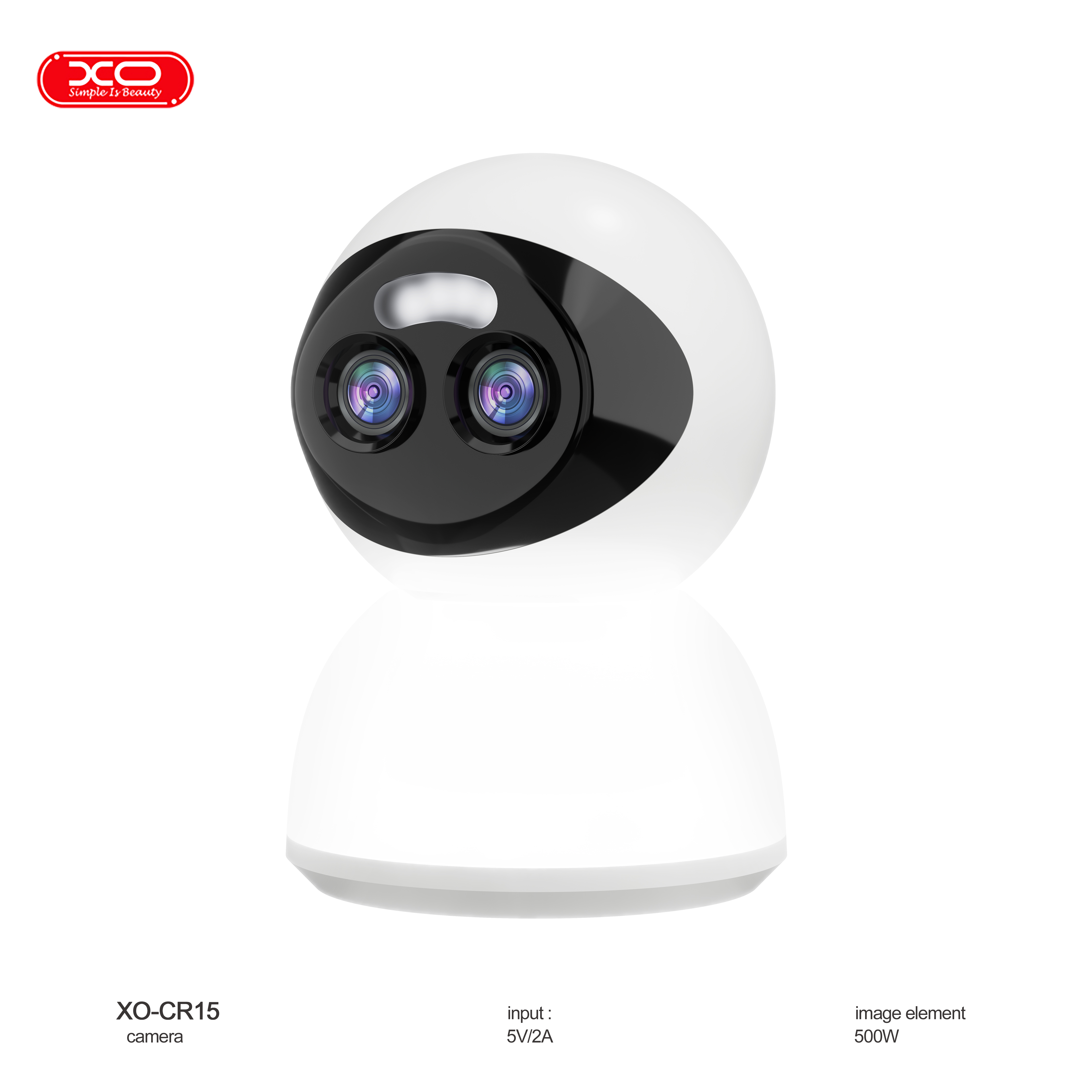 CR15 EU Indoor Dual Mirror Zoom 6-Megapixel (3-Megapixel + 3-Megapixel) Camera