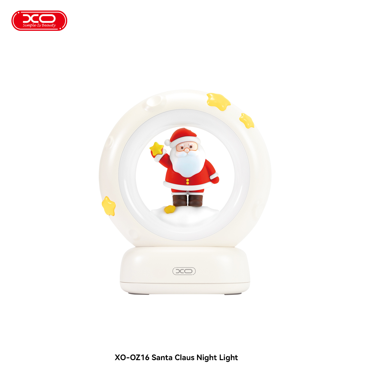 OZ16  Father Christmas  Tri-colour Night Light  Pat  Light  1200mAh