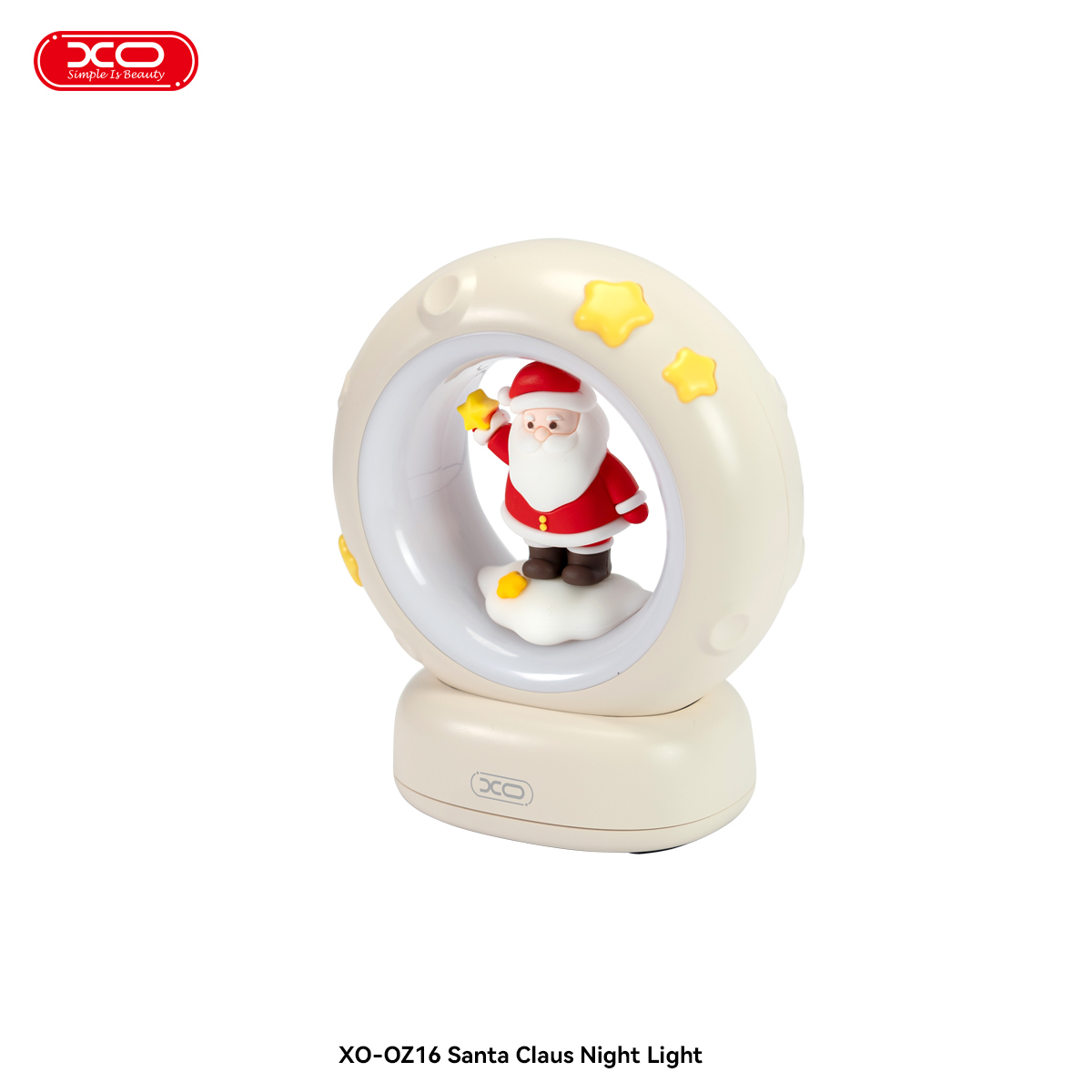 OZ16  Father Christmas  Tri-colour Night Light  Pat  Light  1200mAh