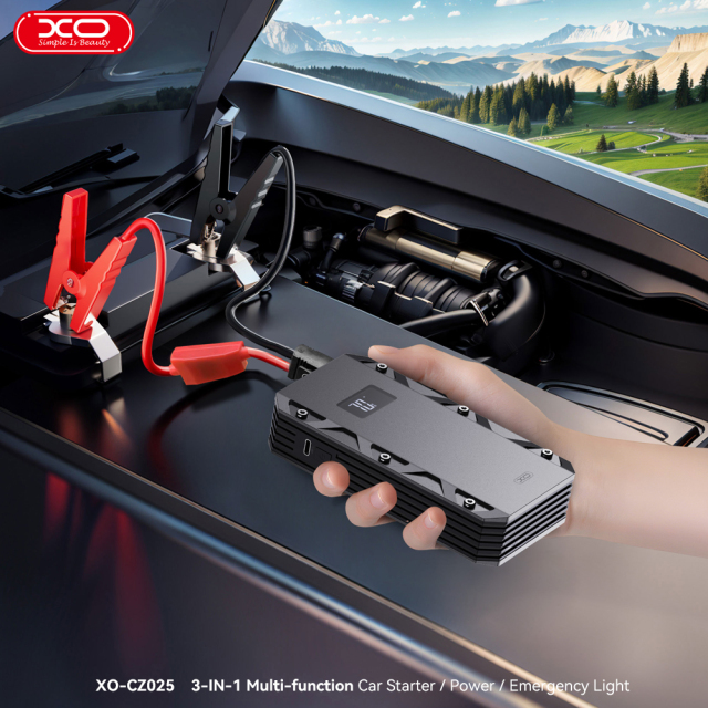 CZ025 Car Starter/Mobile Power Supply/Emergency Light 10000mAh 3-in-1 (Normal Clip)