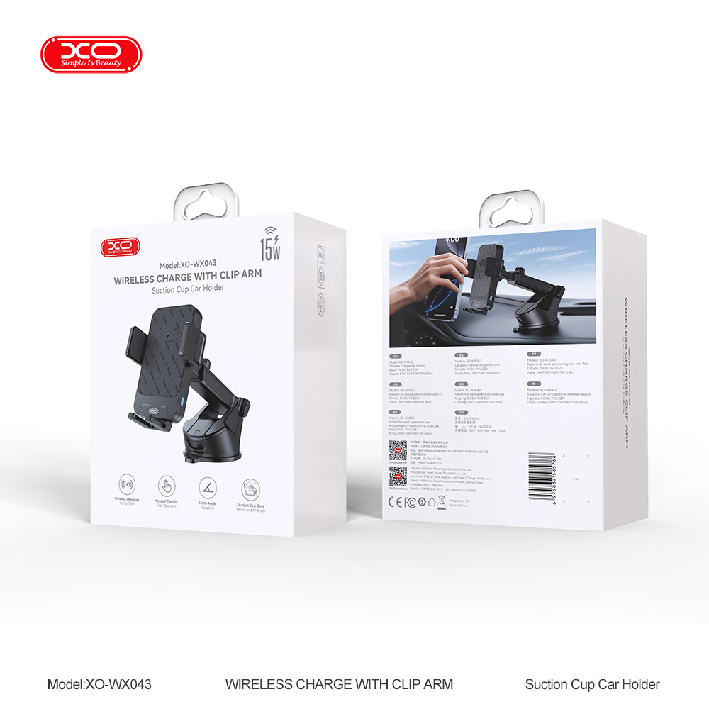 WX043 15W Wireless Charger Suction