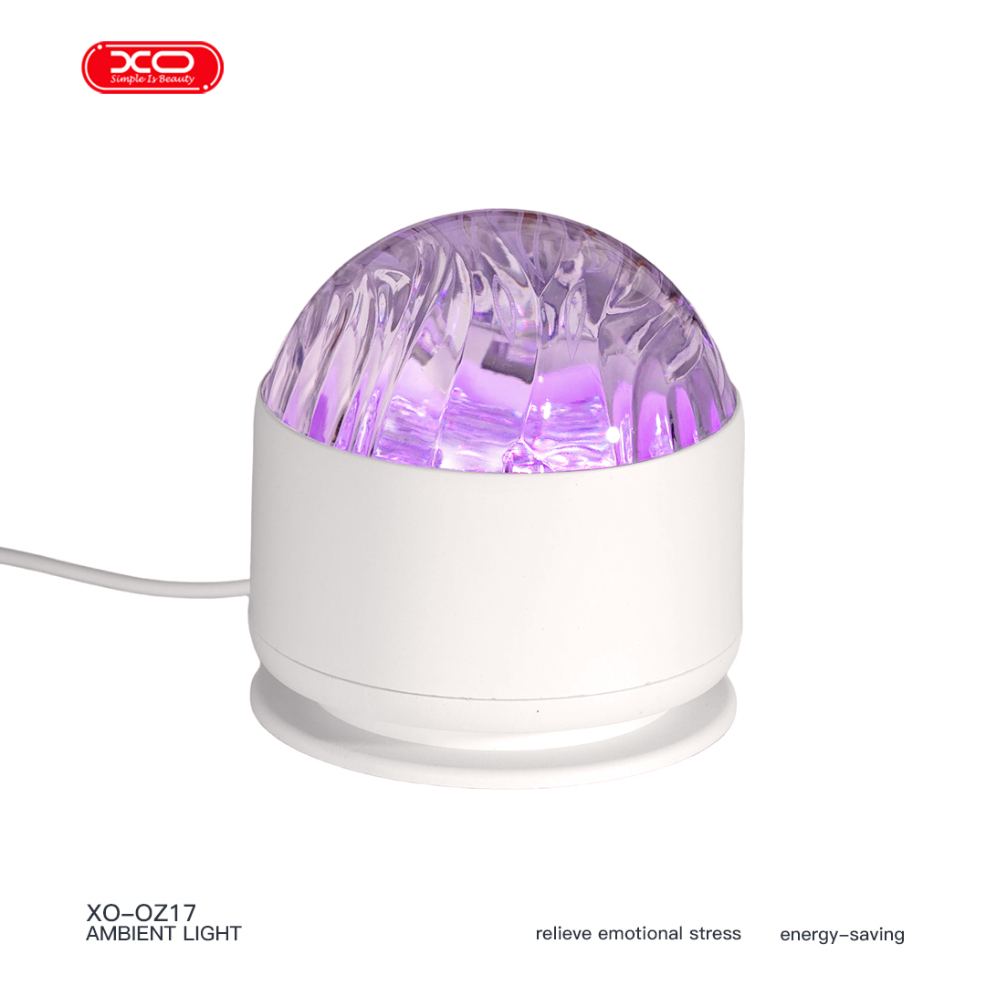 OZ17 USB-powered 16-colour projector lamp Aurora + Water Ripple dual-shade design White (with remote control)