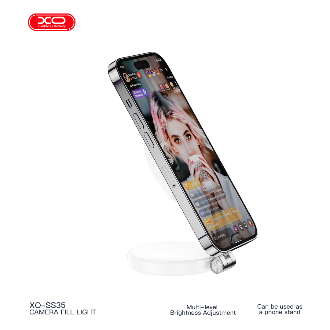 SS35 Multi-Function Magnetic Folding Mobile Phone Light (Can Also Serve as a Stand)