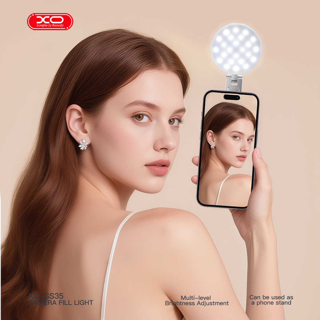 SS35 Multi-Function Magnetic Folding Mobile Phone Light (Can Also Serve as a Stand)