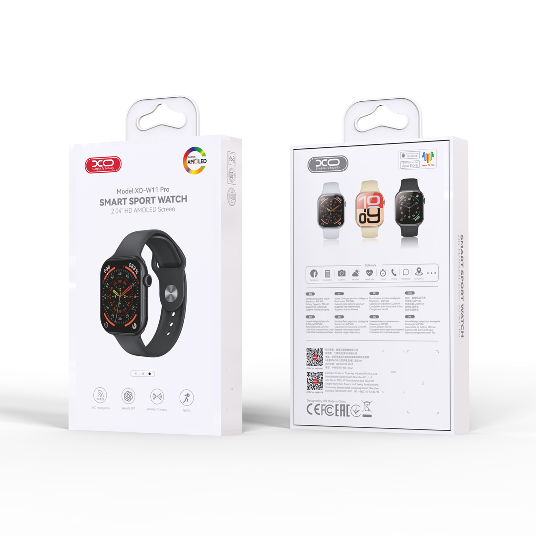 W11 PRO AMOLED Screen 11th Generation Wireless Charging Smart Sports