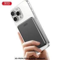 PR296-Metal-Magnetic-Fast-Charging-Power-Bank-(15W Wireless Charging / USB-C 22.5W)-10000mAh-Grey