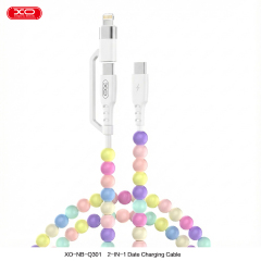 NB-Q301 Colourful Bead Series   Type-C to Type-C (60W) + Apple (27W) 1m