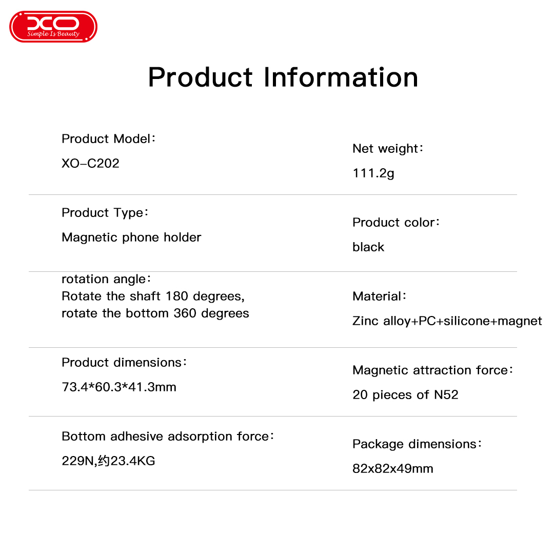 C202 Vacuum Suction Cup Manual Rotation Transparent Magnetic Mount (Drip-Coated Version)