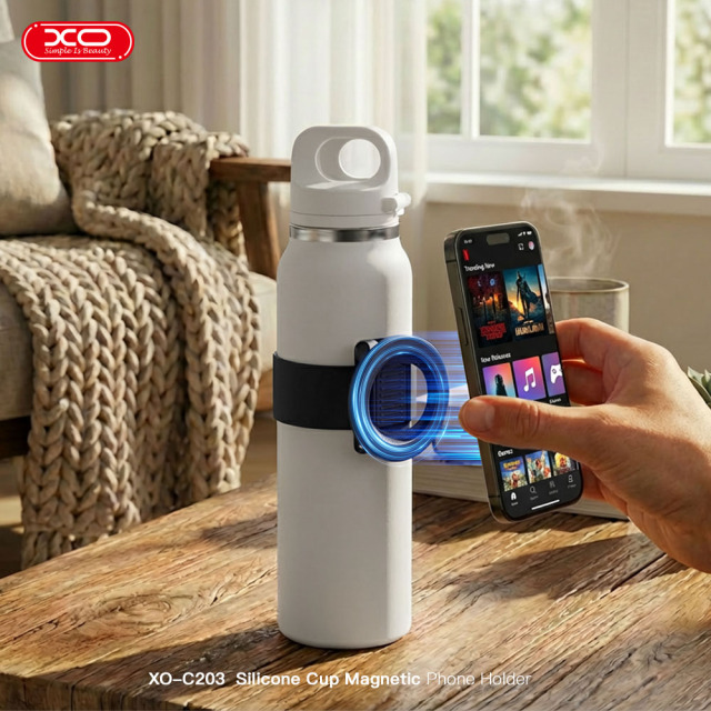 C203 Silicone Cup-Shaped Silicone Band with MagSafe Phone Holder (Includes Magnetic Ring)