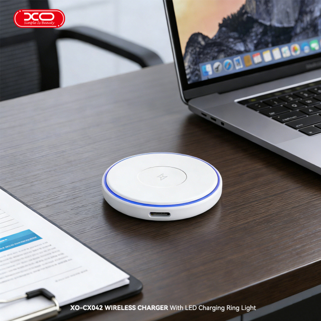 CX042  Blue Light Desktop Magnetic 15W Wireless Charger