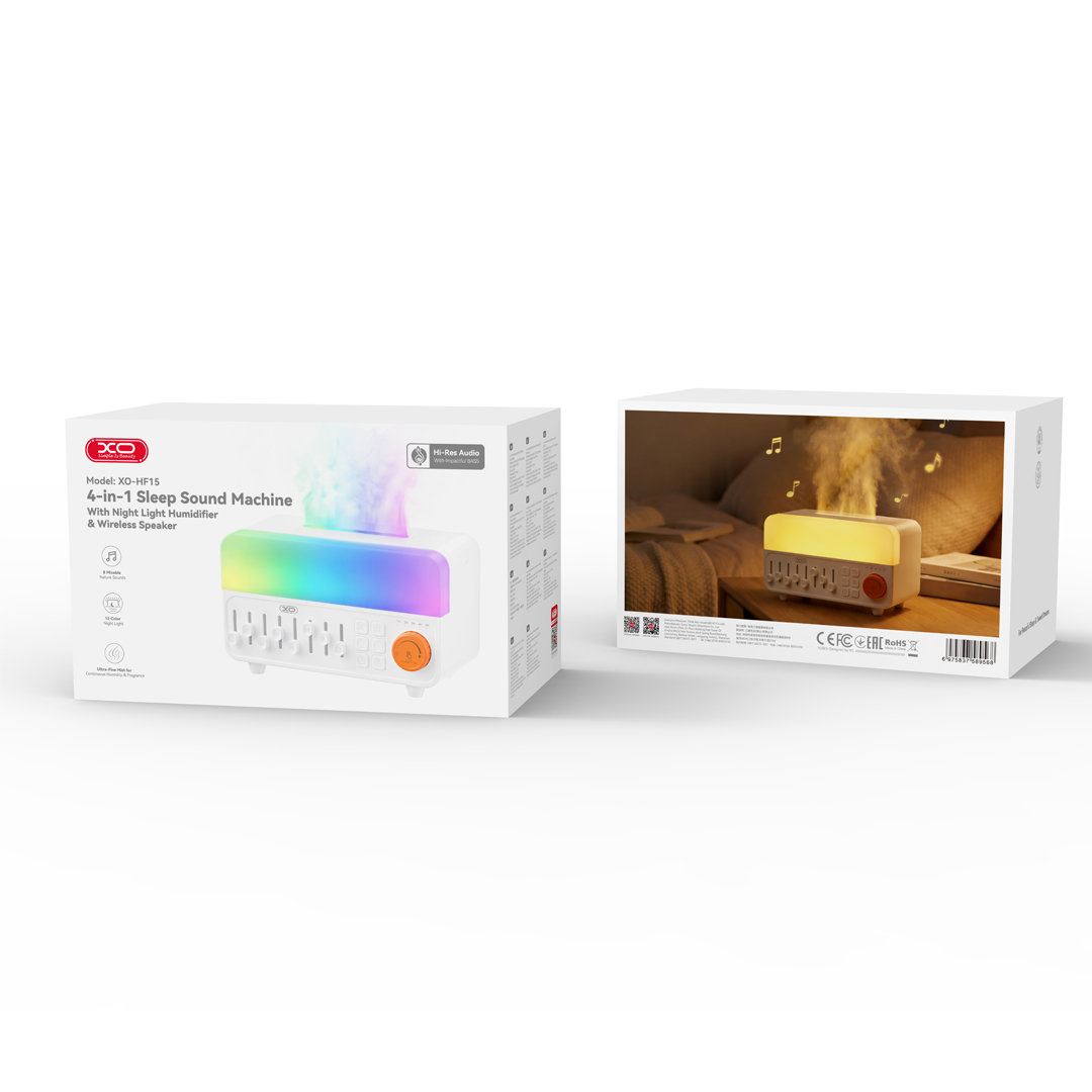 HF15 4-in-1 Multi-Function Humidifier (Sleep Sound Machine & Wireless Speaker & Ambient Light & Aromatherapy Humidifier)