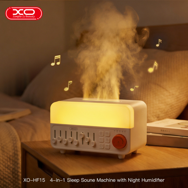 HF15 4-in-1 Multi-Function Humidifier (Sleep Sound Machine & Wireless Speaker & Ambient Light & Aromatherapy Humidifier)