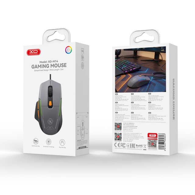 M14 Wired Six-Button Backlit Gaming Mouse