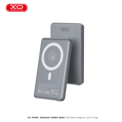 PR293 Metal Magnetic Fast Charging Power Bank (15W Wireless Charging + USB-C 20W) 5000mAh