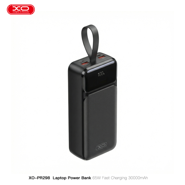 PR298 65W Fast Charging Digital Display Power Bank (USB-C Port / USB-A 22.5W) 30000mAh